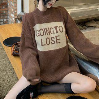 Box-print Loose-fit Sweater