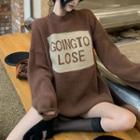 Box-print Loose-fit Sweater