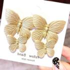Butterfly Stud Earring 1 Pair - As Shown In Figure - One Size