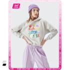 Cartoon-print Loose Hoodie