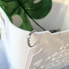 Rhinestone Open Ring 1 Pc - Rhinestone Open Ring1 Pc - - One Size