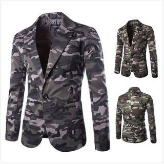 Camo One Buttoned Blazer
