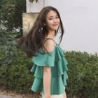 Off-shoulder Layered Blouse