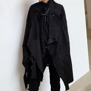 Faux Suede Asymmetric Jacket