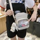 Transparent Panel Crossbody Bag / Bag Charm