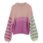 Striped Sweater Light Purple - One Size