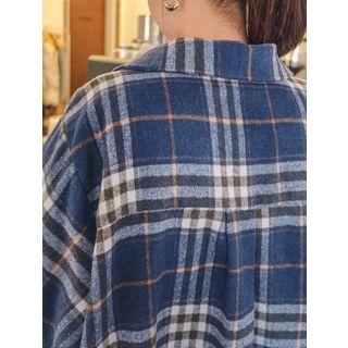 Plus Size Plaid Flannel Shirt