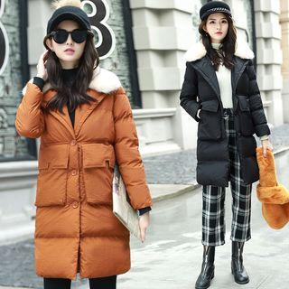 Furry Collared Padded Coat