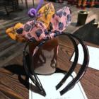 Floral Print Rabbit Ear Headband