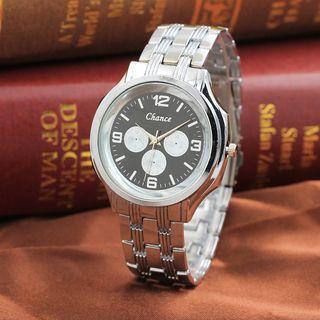 3-dial Stainless Steel Bracelet Watch