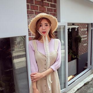 Cuff 3/4-sleeve T-shirt