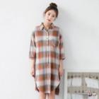 Plaid Longline Shirt/dress