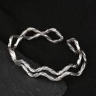Layered Open Bangle Silver - One Size