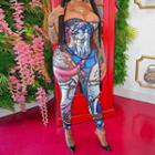 Printed Tube Jumpsuit