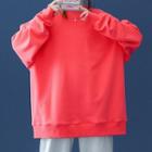 Drop Shoulder Plain Oversized Sweatshirt