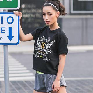 Print Short-sleeve Sports T-shirt