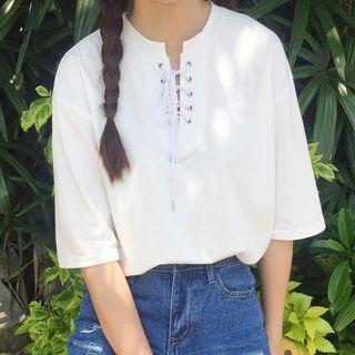Lace Up Top