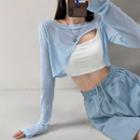 Asymmetrical Light Knit Cape Top In 5 Colors