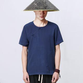 Frog Button Short-sleeve T-shirt