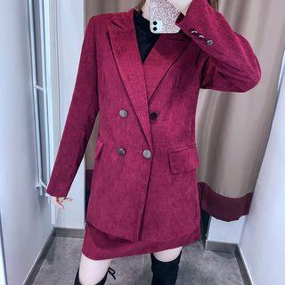 Double Breasted Blazer / A-line Skirt / Dress Pants / Set