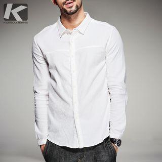 Long-sleeved White Shirt