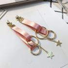 Fabric & Star Dangle Earring