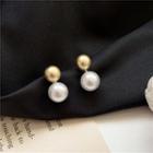 Faux Pearl Drop Earring 1 Pair - Stud Earring - As Shown In Figure - One Size