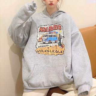 Bus Print Hoodie