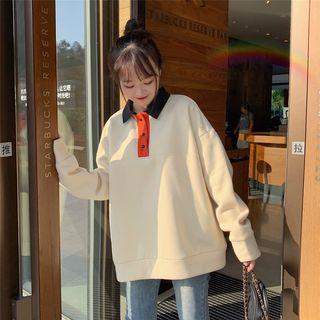 Polo Neck Pullover Almond - One Size