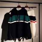 Inset Color-block Hooded Sweater
