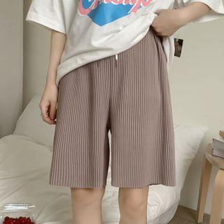Couple Matching Plain Ruched Shorts