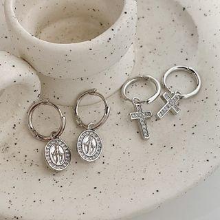 Embossed / Cross Alloy Dangle Earring