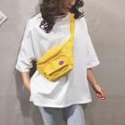 Printed Canvas Belt Bag