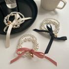 Faux Pearl Ribbon Hair Tie / Set