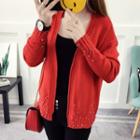 Bead V-neck Cardigan