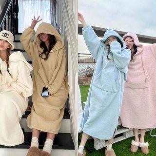 Dumble Kangaroo Long Hoodie Dress