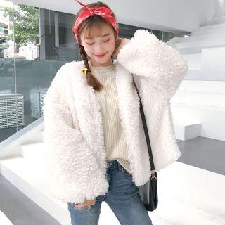 Furry Open Front Jacket