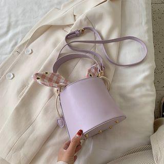 Chain Top Handle Bucket Bag