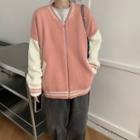 Color-block Knit Jacket