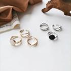 Set Of 3: Layered Open Ring