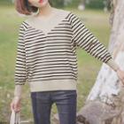 Striped Sweater Almond - One Size