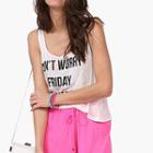 Letter Cropped Tank Top