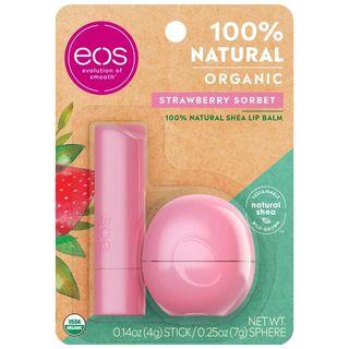 Eos - Strawberry Sorbet Stick And Sphere Lip Balm 1pc