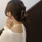 Leopard Print Hair Claw Leopard - Khaki - One Size