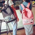 Couple Printed Backpack