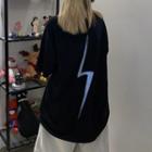 Lettering Lightning Print T-shirt