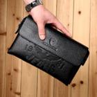 Faux-leather Clutch Bag