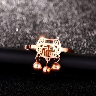 Stainless Steel Lock Open Ring