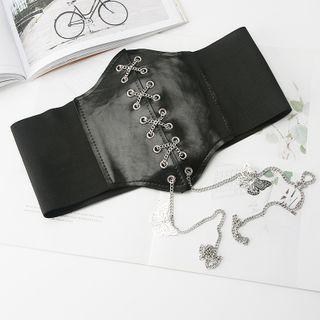 Chained-up Belt Black - One Size
