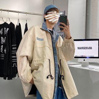 Mock Two Piece Print Jacket